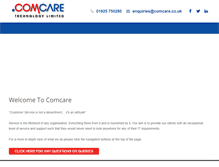 Tablet Screenshot of comcare.co.uk